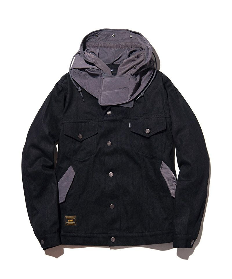 50%OFF【glamb(グラム)】Military Hood Denim JKT ミリタリーフード