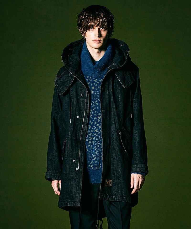 glamb リアルムートン モッズコート ブラック セール】High Neck Mods Coat / ハイネックモッズコート（モッズコート