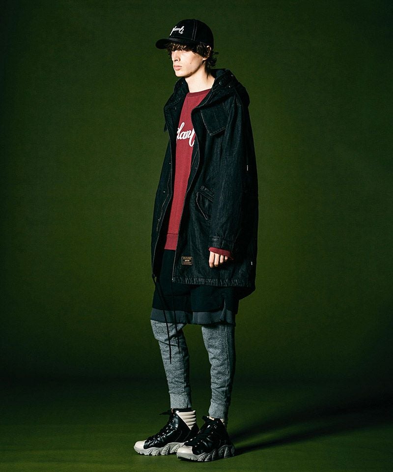 50%OFF【glamb(グラム)】Denim High Neck Mods Coat デニムハイネック