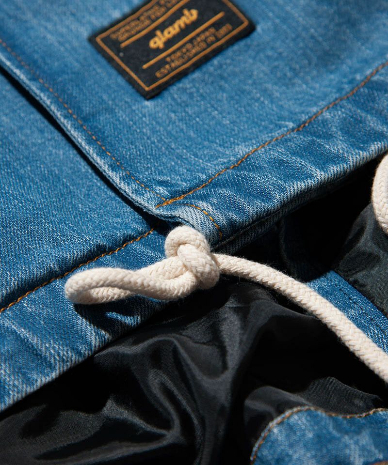 50%OFF【glamb(グラム)】Denim High Neck Mods Coat デニムハイネック