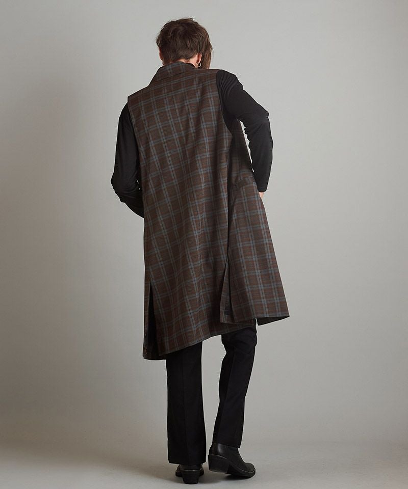60%OFF【NO ID.(ノーアイディー)】ノースリーブディープロングジャケット(853006 60%OFF【NO ID.(ノーアイディー)】ノースリーブディープロングジャケット(853006