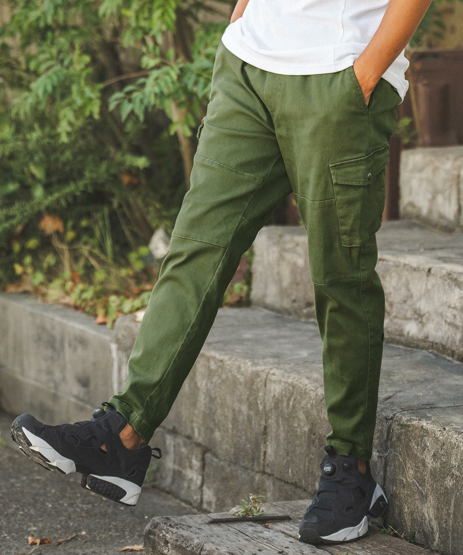 60%OFF【felkod(フィルコッド)】Washed Stretch Cotton Twill Tapered