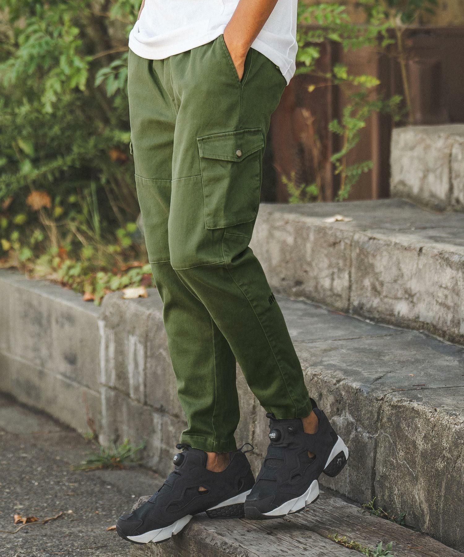 felkod フィルコッド Easy Cargo Pants カーゴパンツ 60%OFF【felkod(フィルコッド)】Washed Stretch Cotton Twill Tapered