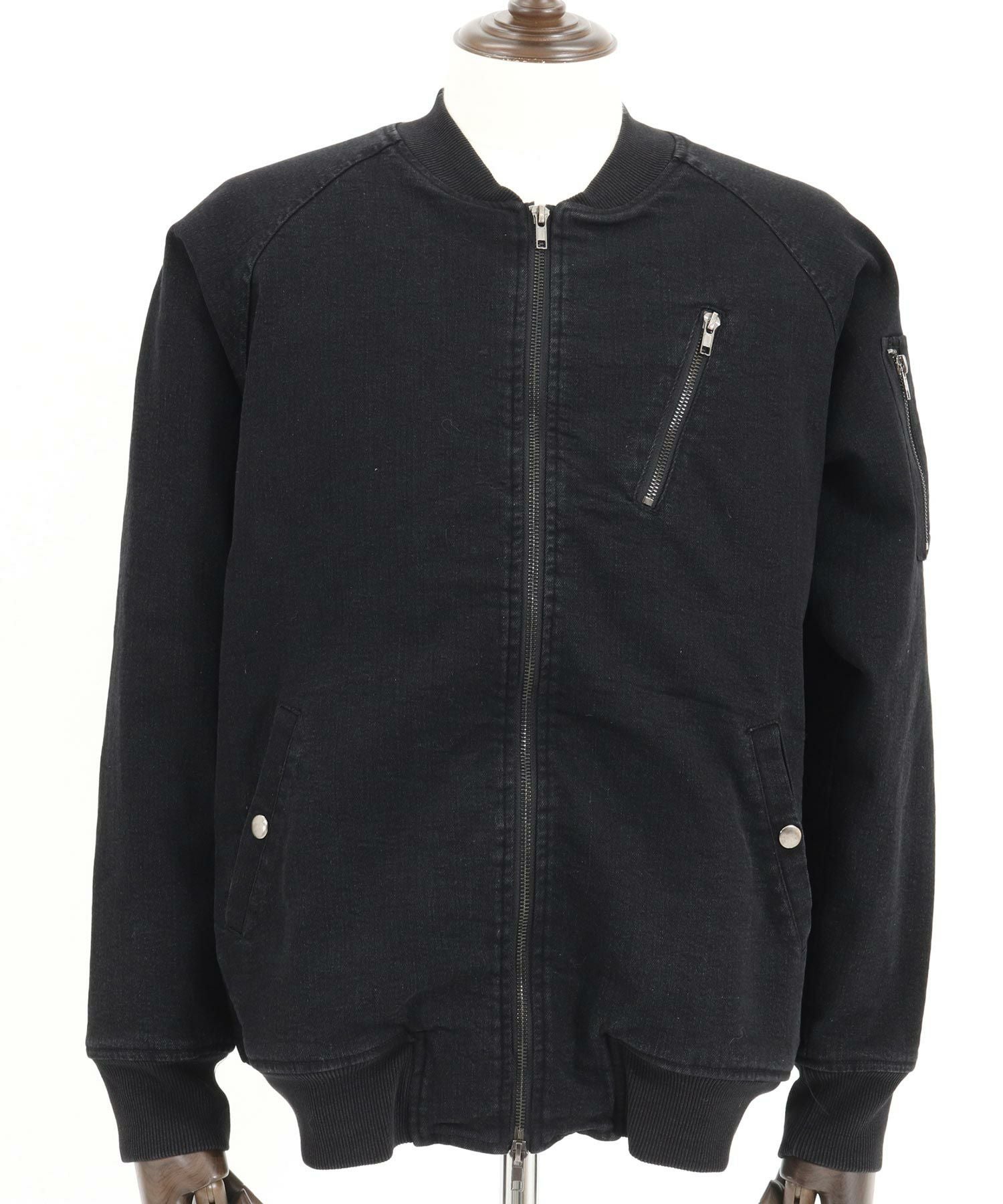 felkod ネオンカラーアクセント ストレッチナイロンジャケット CAMBIO felkod(フィルコッド)】Double Patch Cotton Like Nylon Jacket
