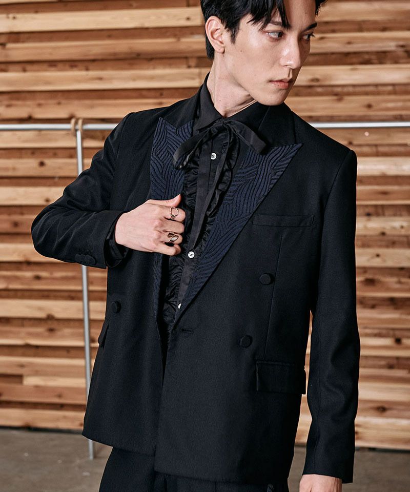 NO ID. ダブルブレストボクシー2BJKT テーラードジャケット　黒　M 楽天市場】70％OFF SALE セール NO ID. BLACK ノーアイディー ダブル