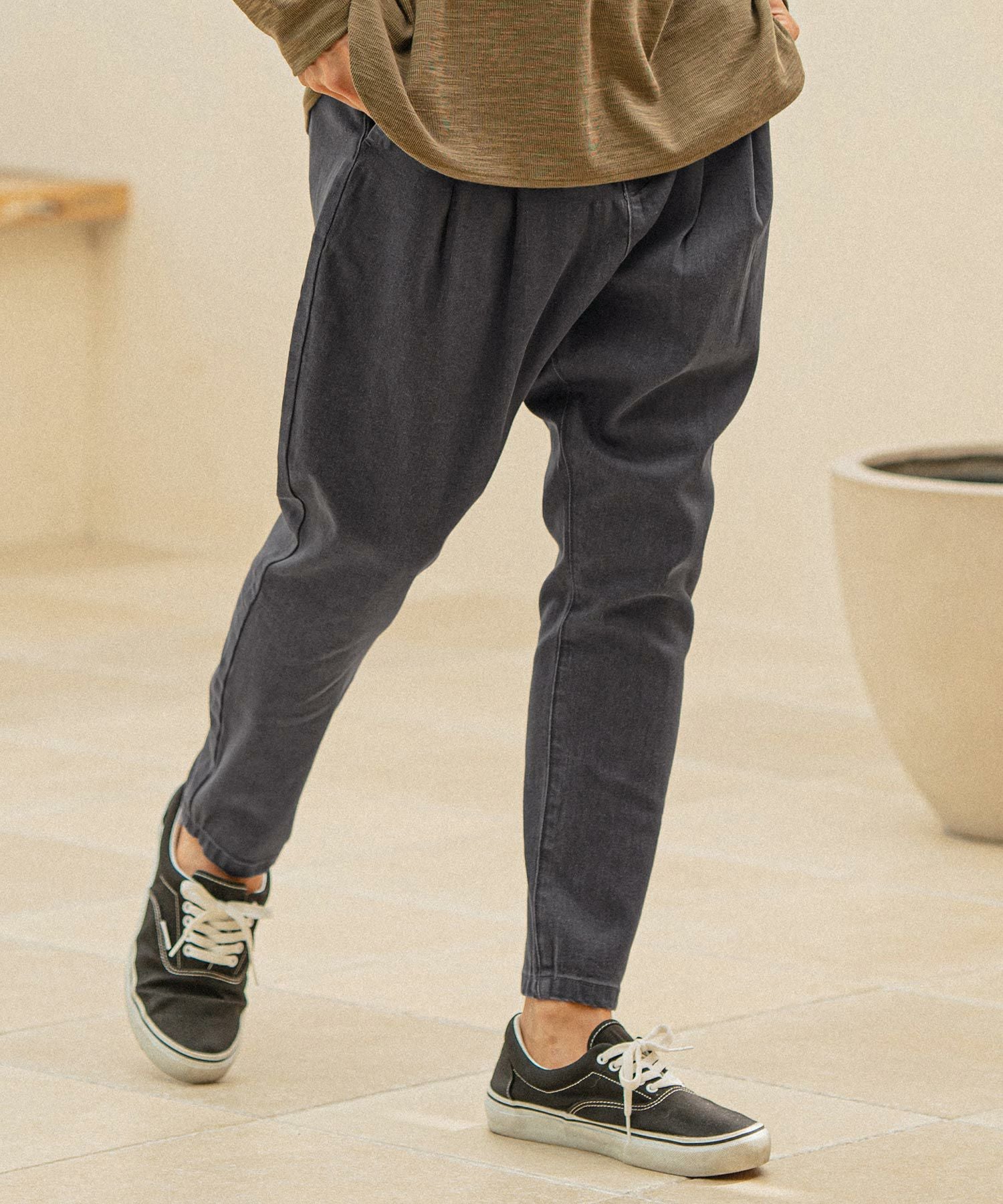 50%OFF【CAMBIO(カンビオ)】Color Denim Balloon Sarouel Tapered