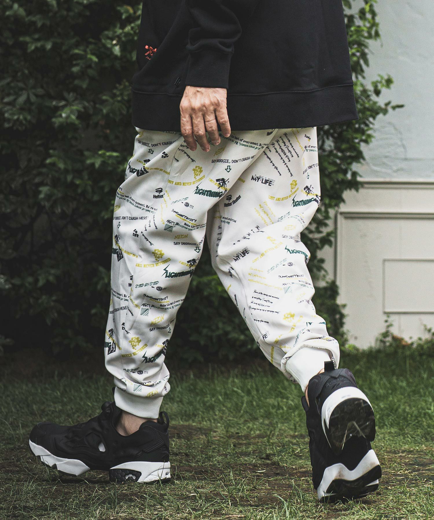 50%OFF【NOISESCAPE(ノイズスケープ)】whole pattern jersey pants
