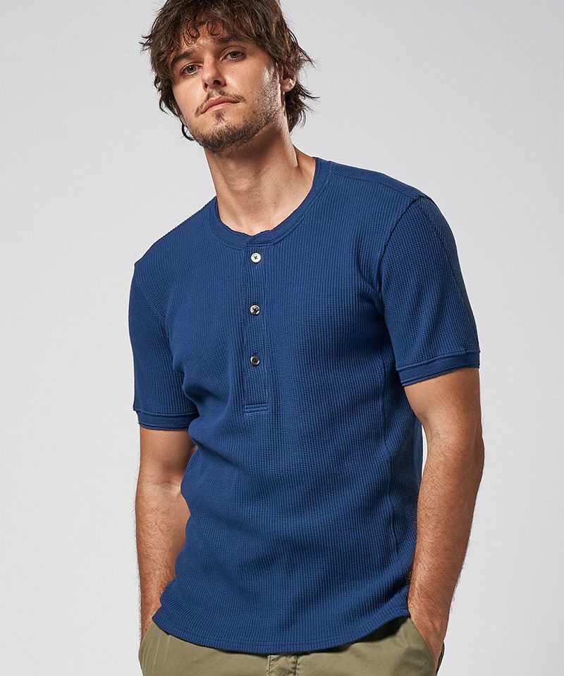 定価2万 wjk waffle 3/4 sleeve henley カットソーL wjk】waffle henley ヘンリーネックカットソー(7974 wf17d) | CAMBIO