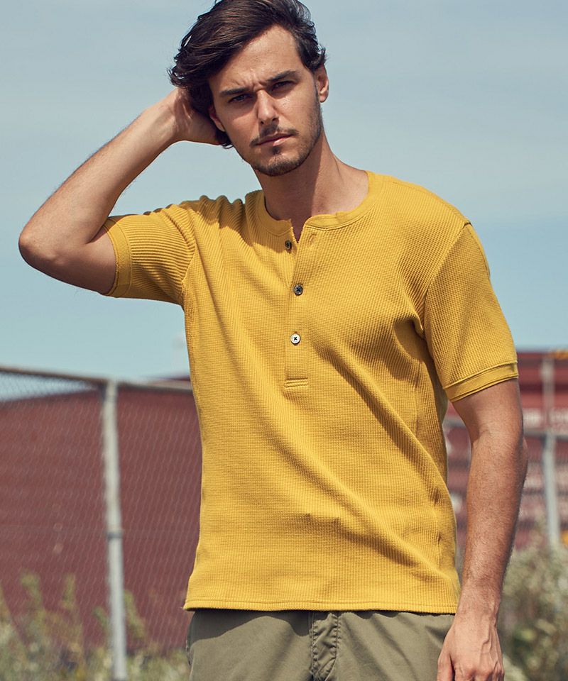 wjk】waffle henley ヘンリーネックカットソー(7974 wf17d) | CAMBIO