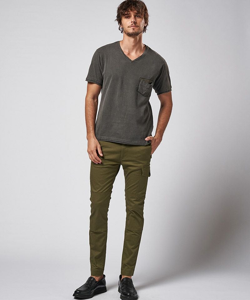 wjk】leather pocket-T VネックTシャツ (7982 lj22d) | CAMBIO カンビオ