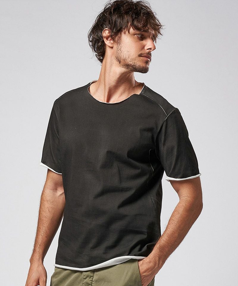 wjk】spray dye cut-off s-s Tシャツ(7988 cj57d) | CAMBIO カンビオ
