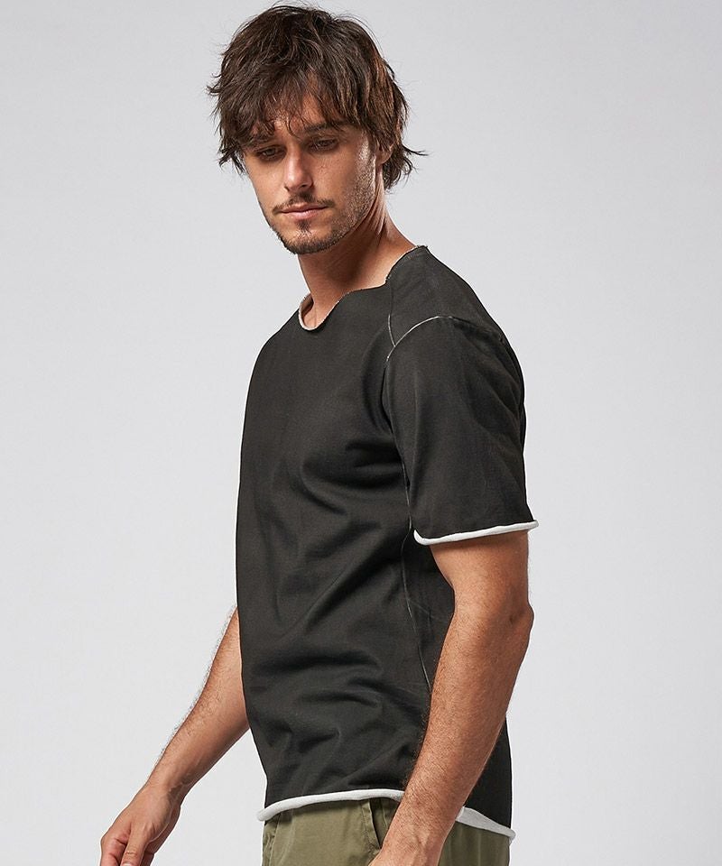 wjk】spray dye cut-off s-s Tシャツ(7988 cj57d) | CAMBIO カンビオ