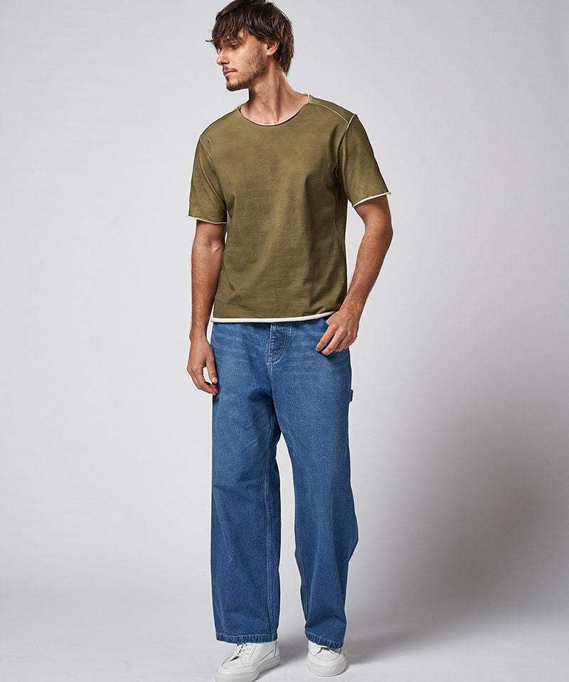 wjk】spray dye cut-off s-s Tシャツ(7988 cj57d) | CAMBIO カンビオ