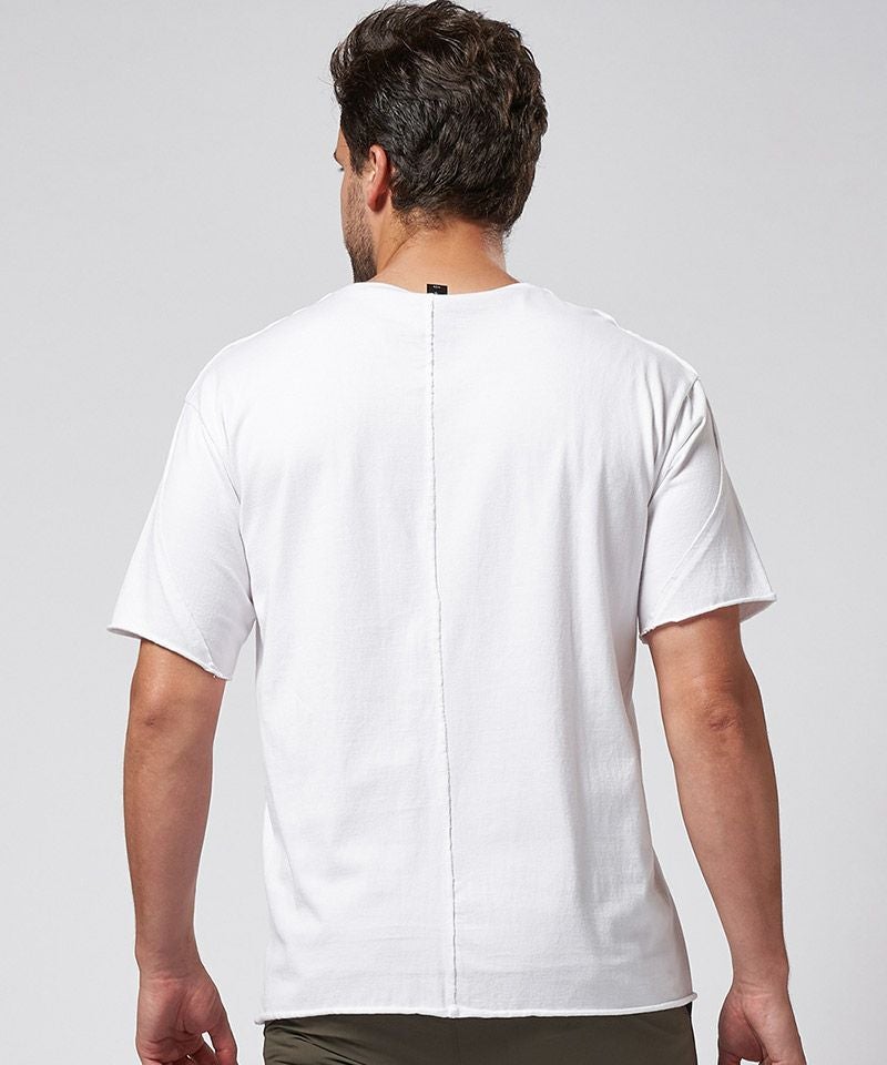 wjk】wide cut-off V-neck S-S VネックTシャツ(7328 js01d) | CAMBIO