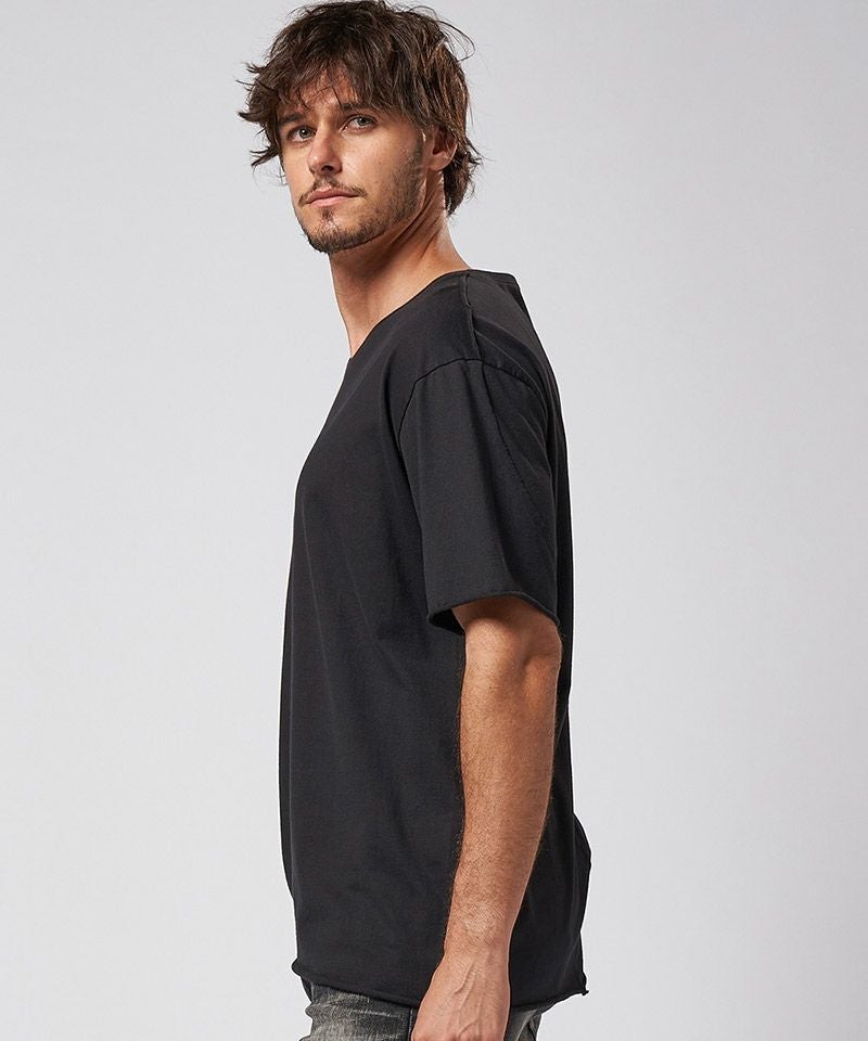 wjk】 wide cut-off crew-neck S-S Tシャツ(7327 js01d) | CAMBIO カンビオ