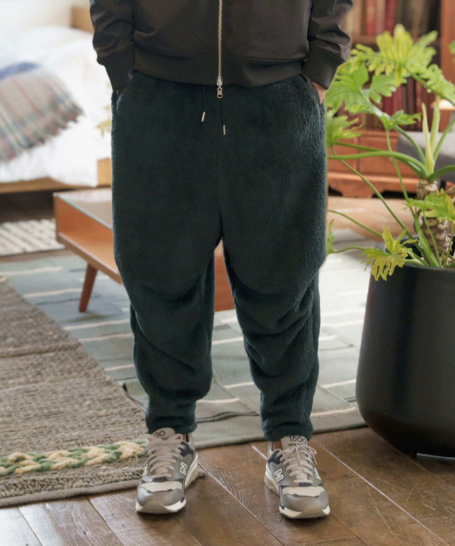 60%OFF【CAMBIO(カンビオ)】Short Microfur Balloon Pants バルーン