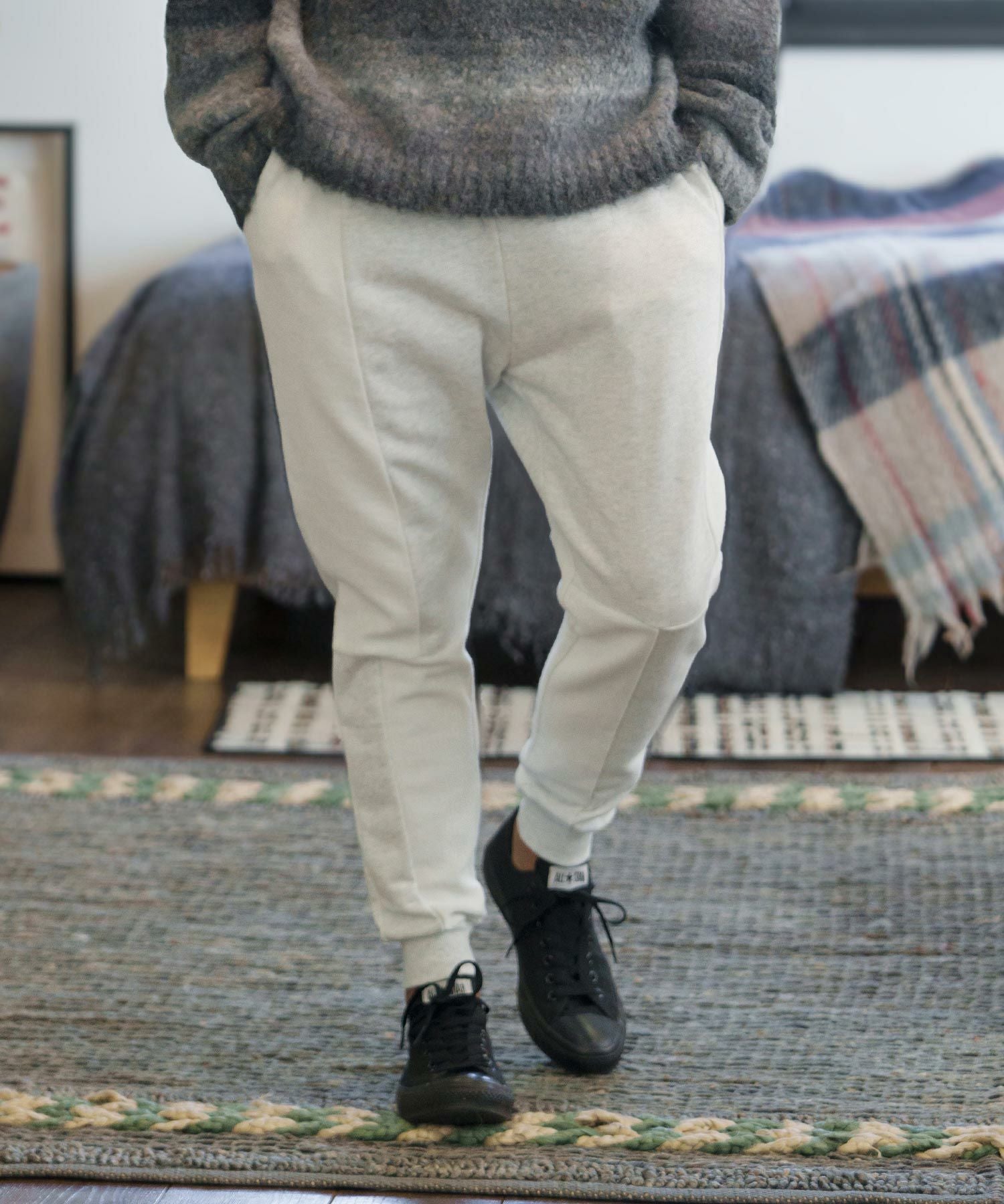 70%OFF【CAMBIO(カンビオ)】URAKE Patchwork Balloon Sweat Pants