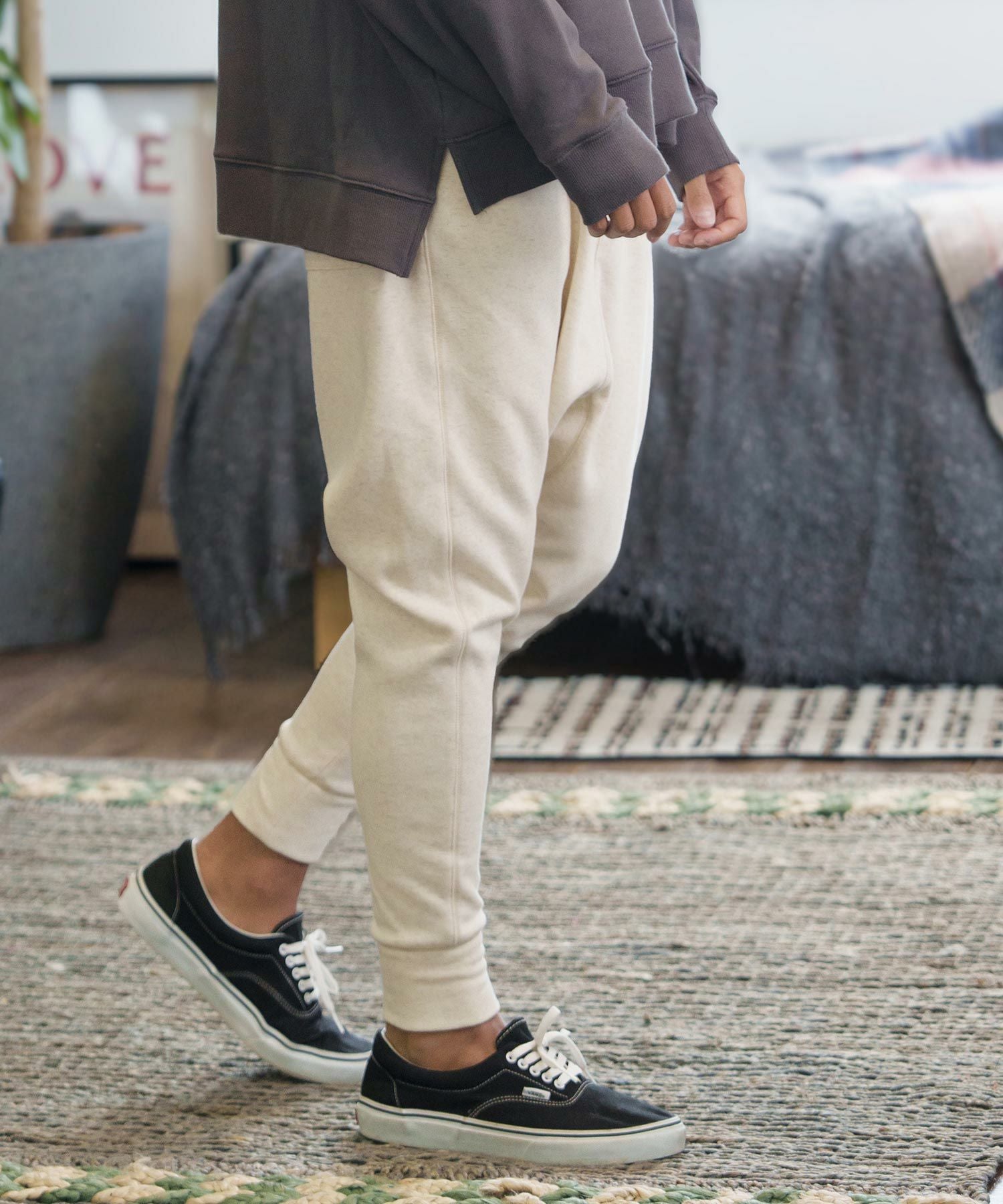 カンビオ サルエルパンツ Sサイズ CAMBIO(カンビオ)】Denim Like Drape Sarrouel Pants サルエルパンツ