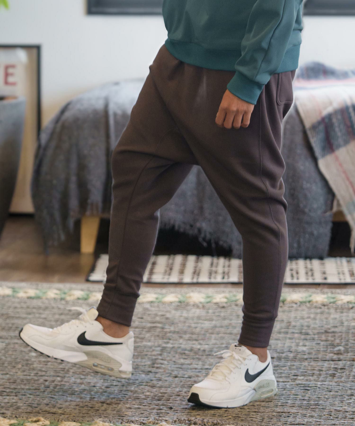 カンビオ サルエルパンツ Sサイズ CAMBIO(カンビオ)】Denim Like Drape Sarrouel Pants サルエルパンツ