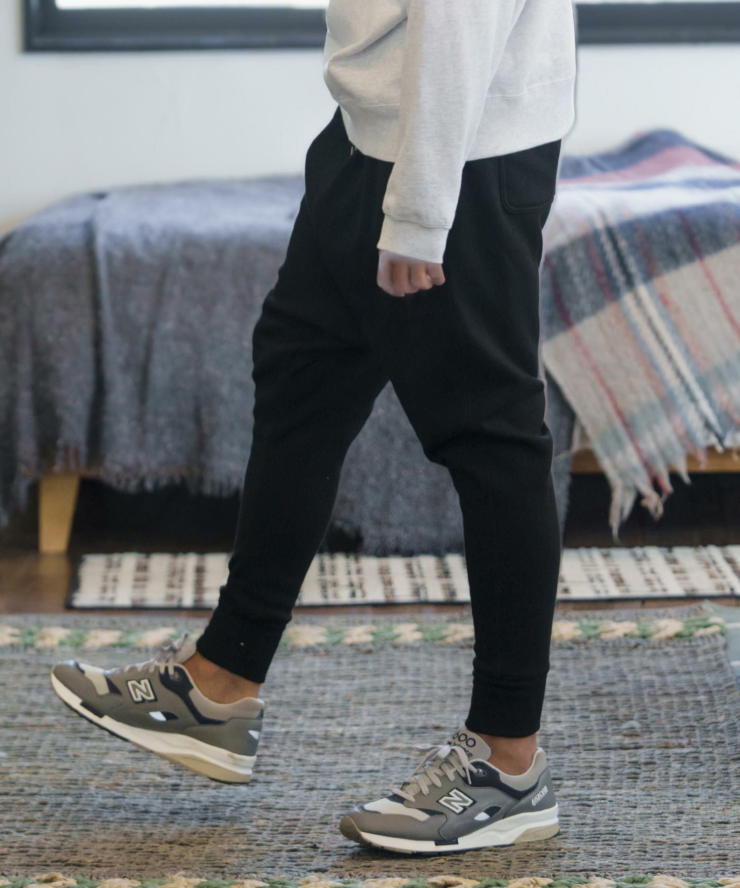 60%OFF【CAMBIO(カンビオ)】Back Shaggy Sweat Sarouel Pants サルエル