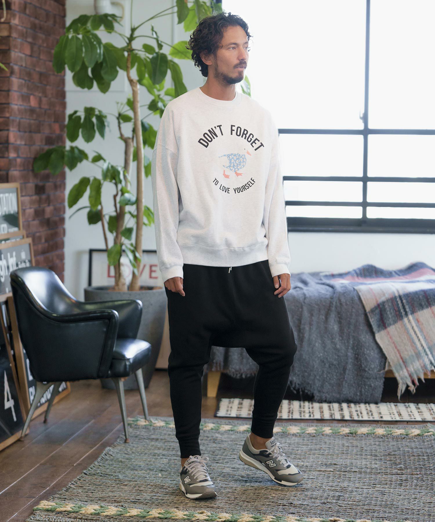 【CAMBIO】スウェットサルエルパンツ 60%OFF【CAMBIO(カンビオ)】Back Shaggy Sweat Sarouel Pants サルエル