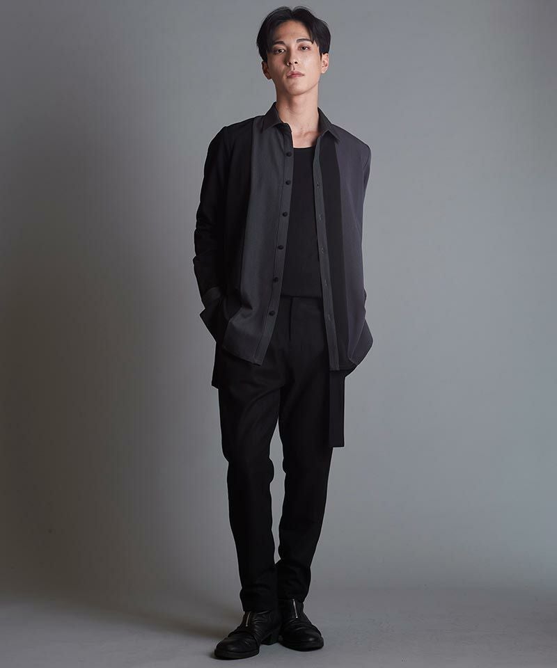 70%OFF【NO ID.(ノーアイディー)】カラーブロッキングロングSH シャツ(453006 70%OFF【NO ID.(ノーアイディー)】カラーブロッキングロングSH シャツ(453006