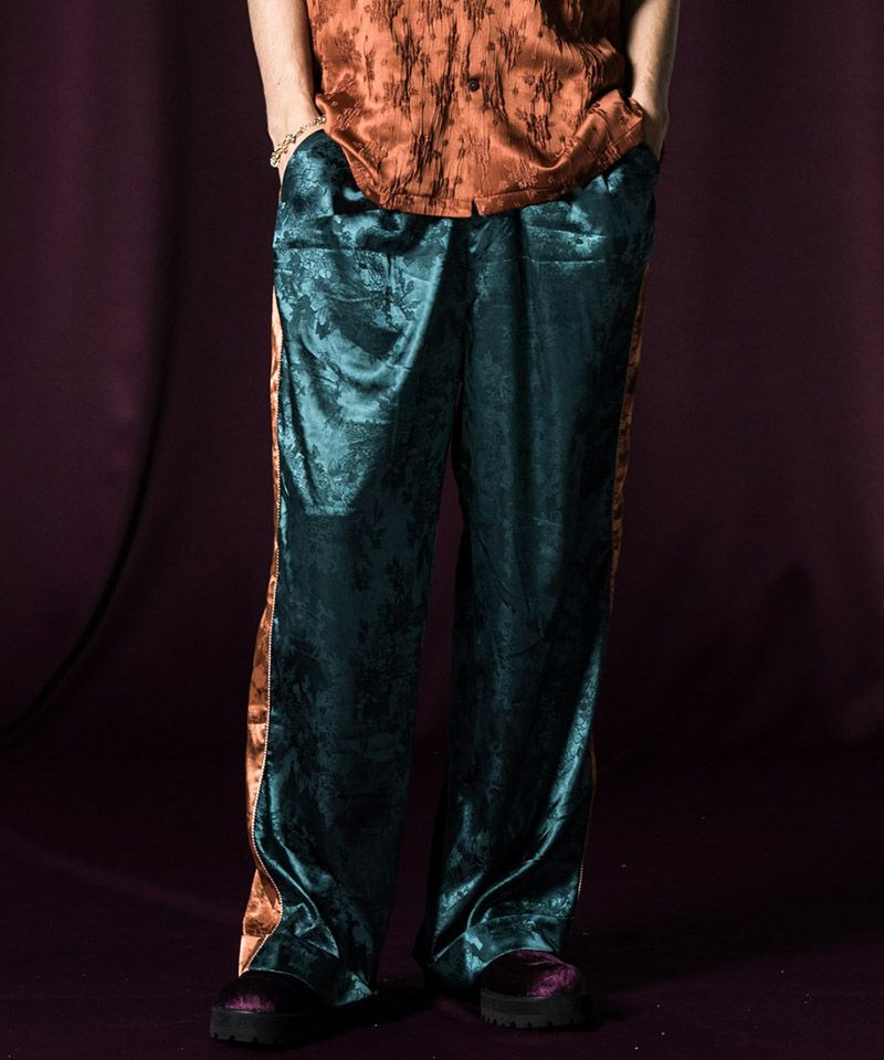 20%OFF【glamb(グラム)】Flower Jacquard Line Pants フラワー