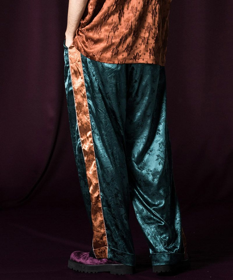 20%OFF【glamb(グラム)】Flower Jacquard Line Pants フラワー
