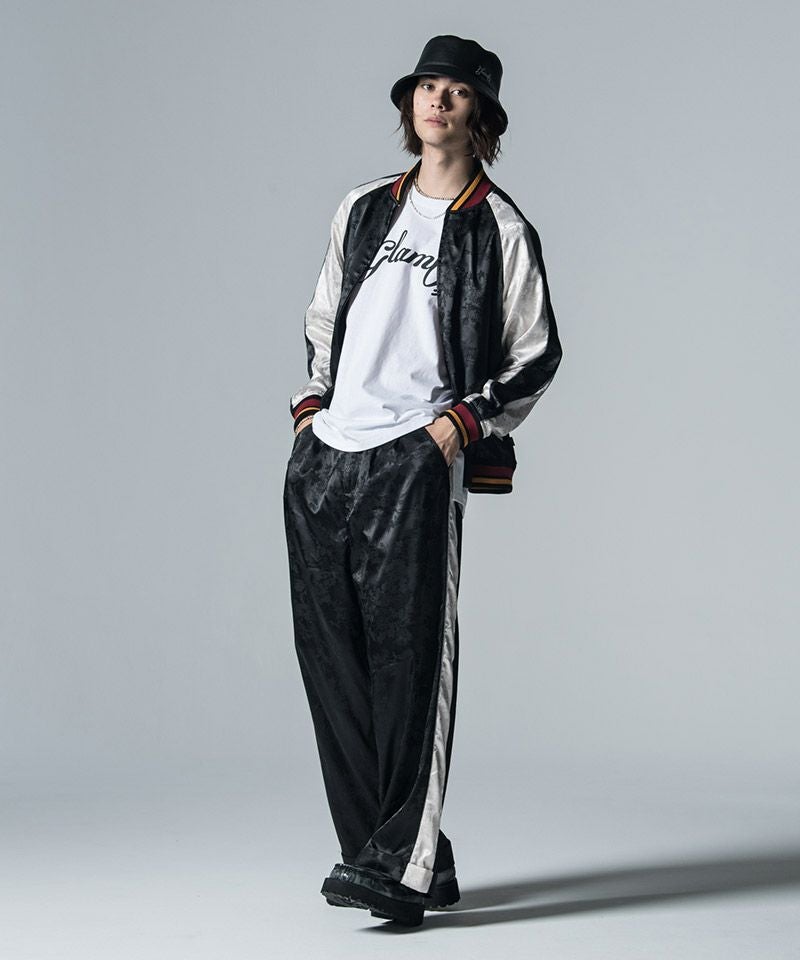 20%OFF【glamb(グラム)】Flower Jacquard Line Pants フラワー
