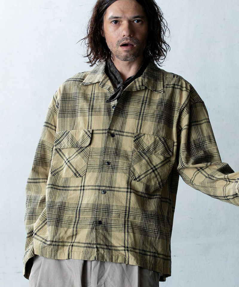 EGO TRIPPING(エゴトリッピング)】 DOBBY CHECKSHIRTS チェックシャツ