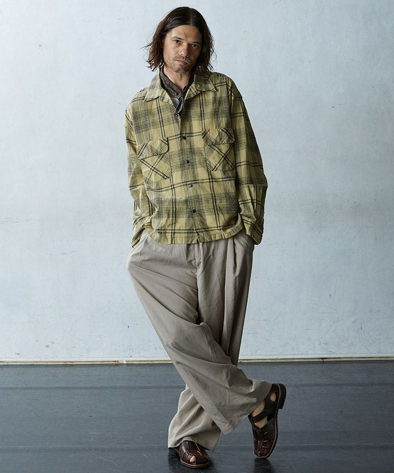 EGO TRIPPING(エゴトリッピング)】 DOBBY CHECKSHIRTS チェックシャツ