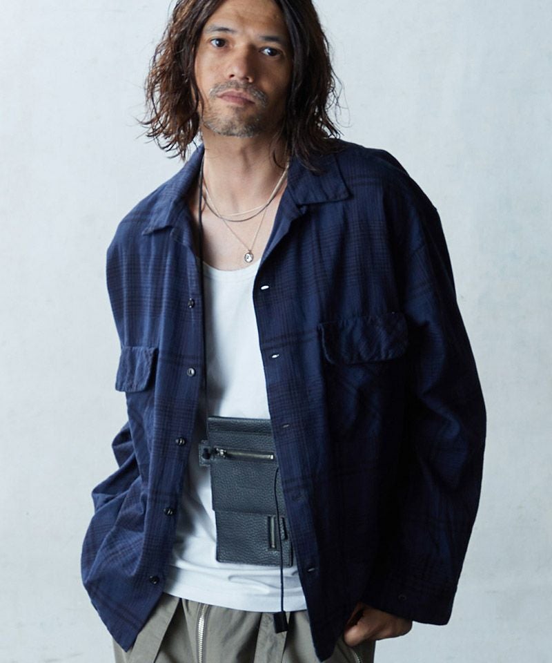 EGO TRIPPING(エゴトリッピング)】 DOBBY CHECKSHIRTS チェックシャツ