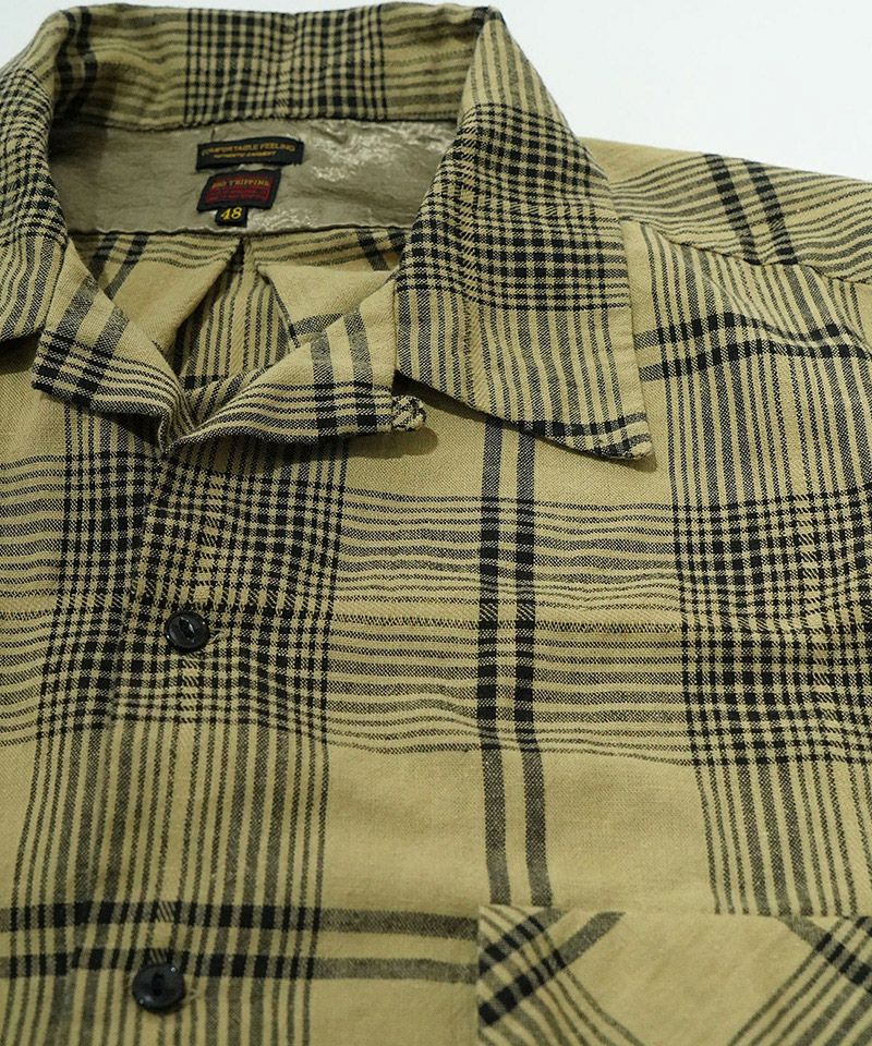 EGO TRIPPING(エゴトリッピング)】 DOBBY CHECKSHIRTS チェックシャツ