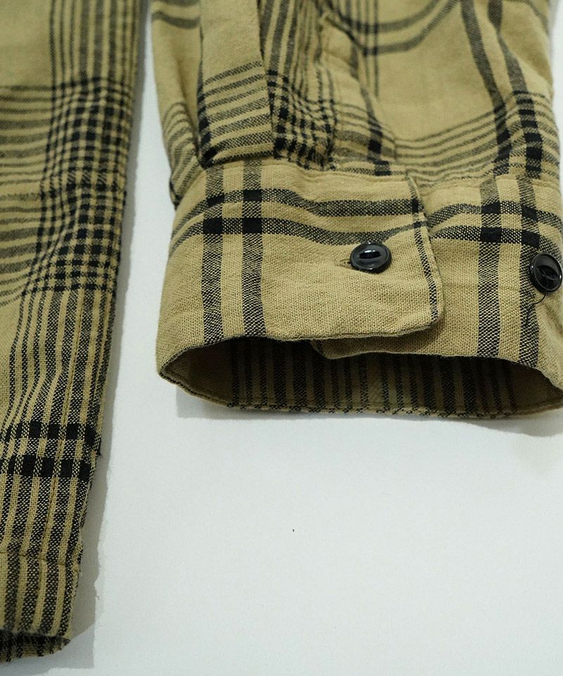 EGO TRIPPING(エゴトリッピング)】 DOBBY CHECKSHIRTS チェックシャツ