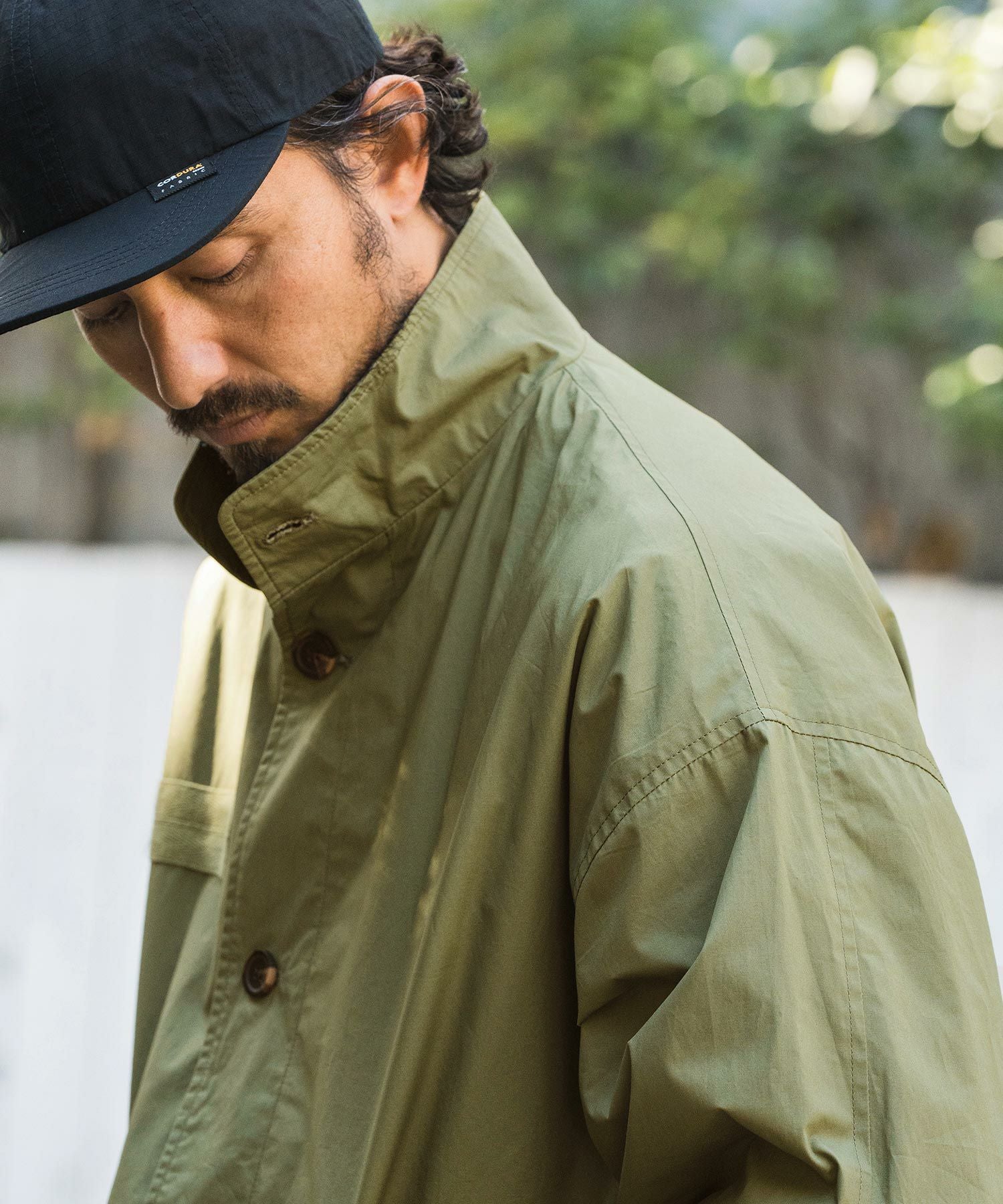 CAMBIO(カンビオ)】Oversized Typewriter Military Stand Collar