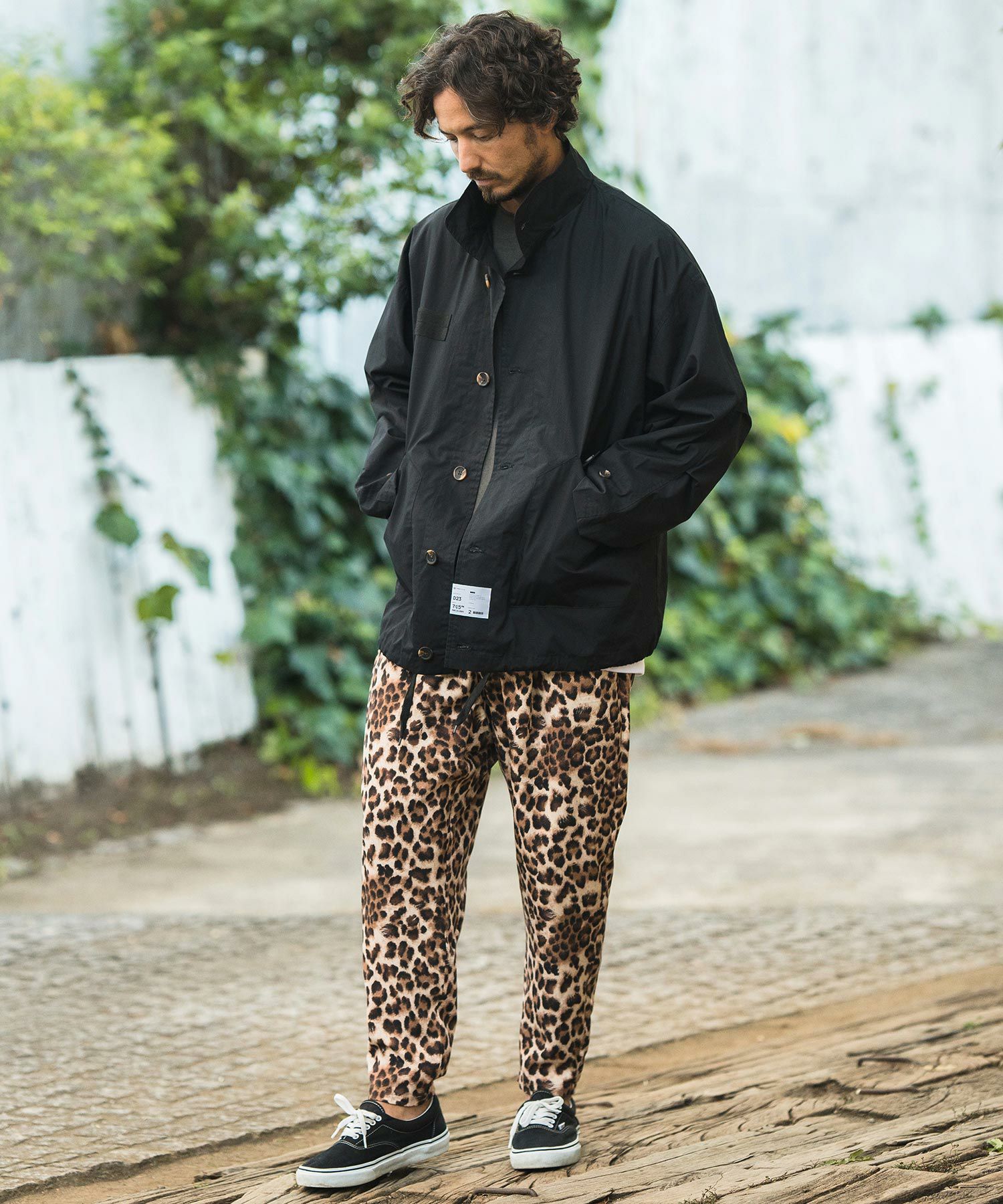 CAMBIO(カンビオ)】Oversized Typewriter Military Stand Collar