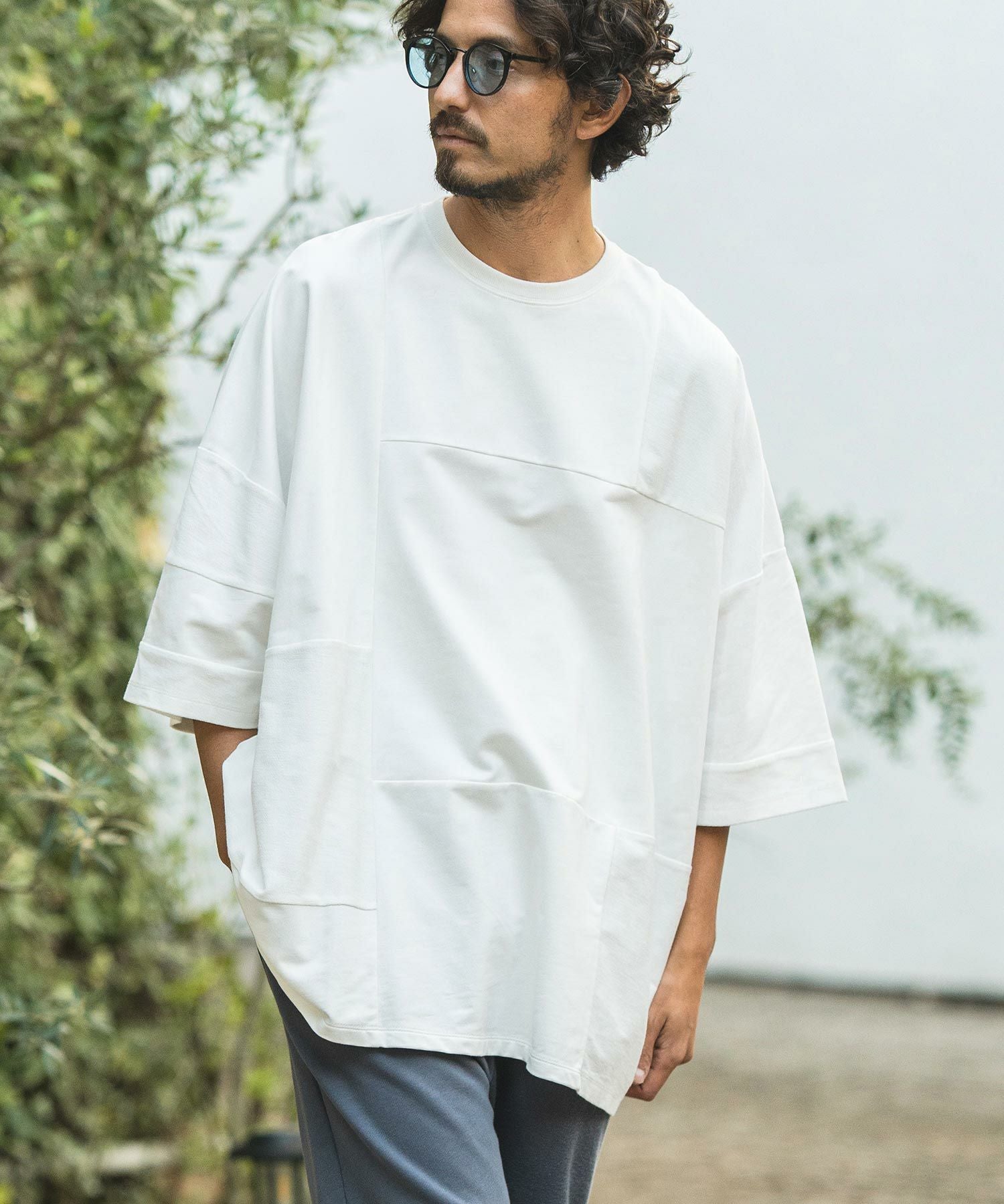 30%OFF【CAMBIO(カンビオ)】Mini URAKE Patchwork Design Big Tee T