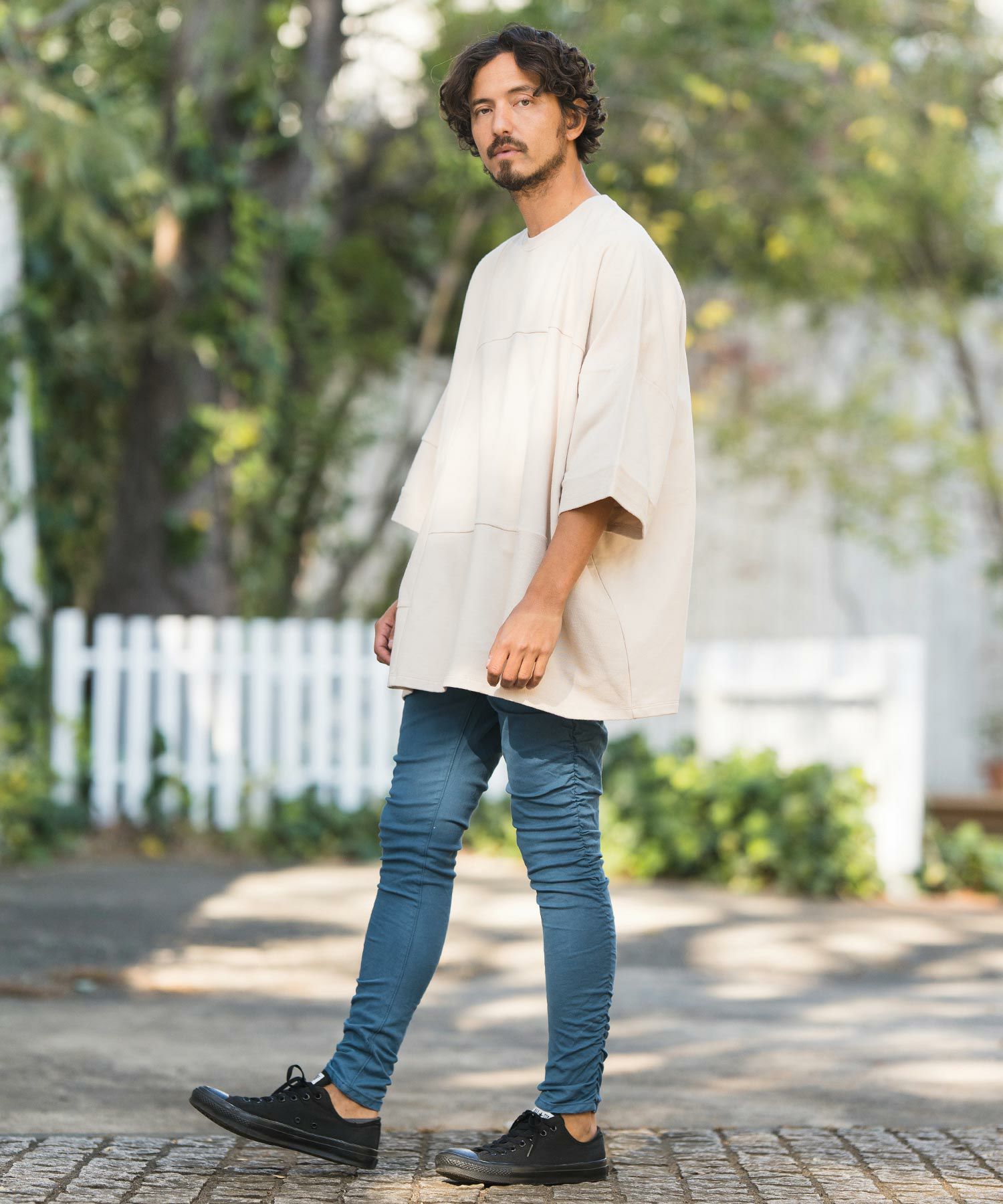 30%OFF【CAMBIO(カンビオ)】Mini URAKE Patchwork Design Big Tee T