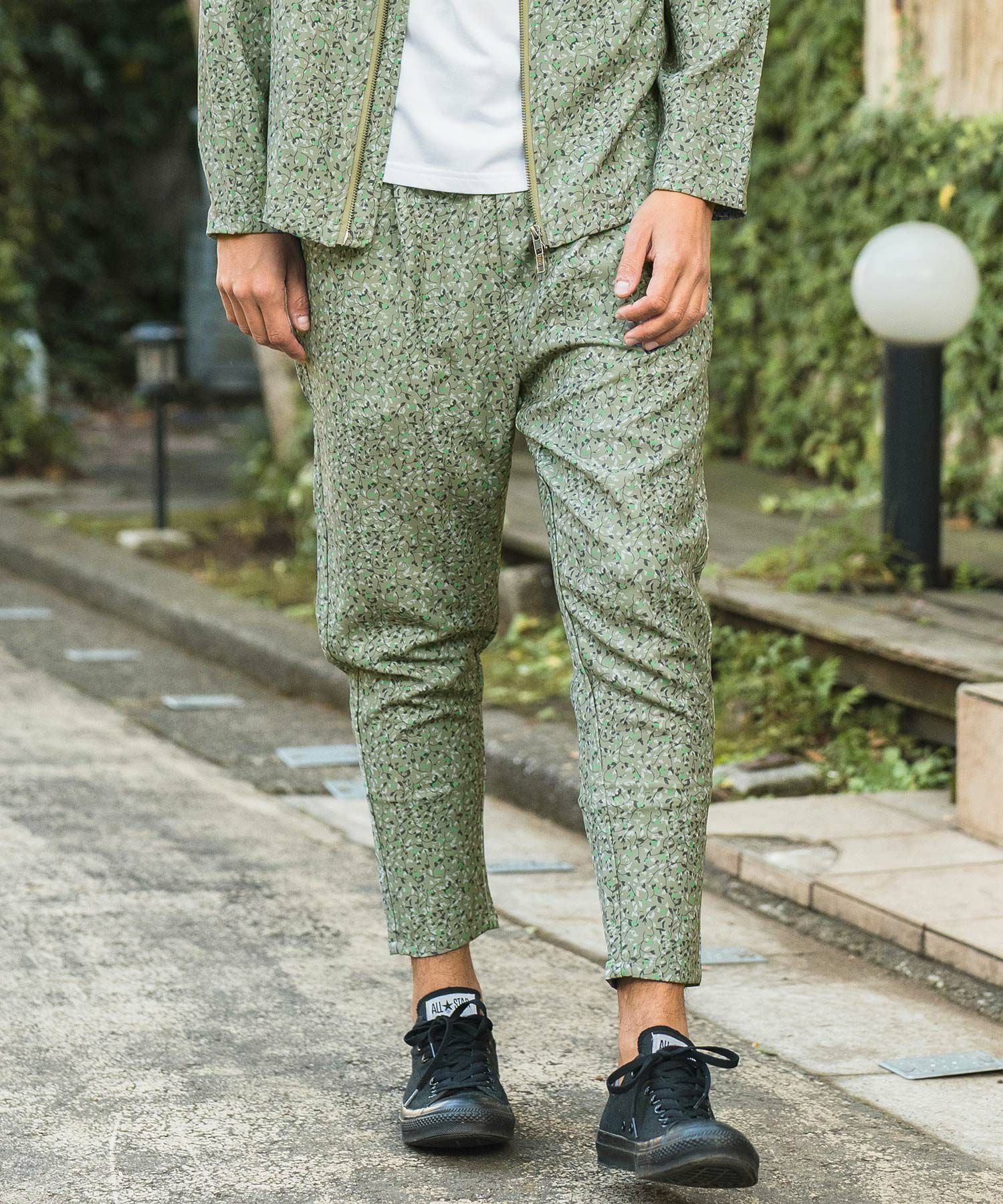 50%OFF【CAMBIO(カンビオ)】orig.小花柄テーパードパンツ(24055CM