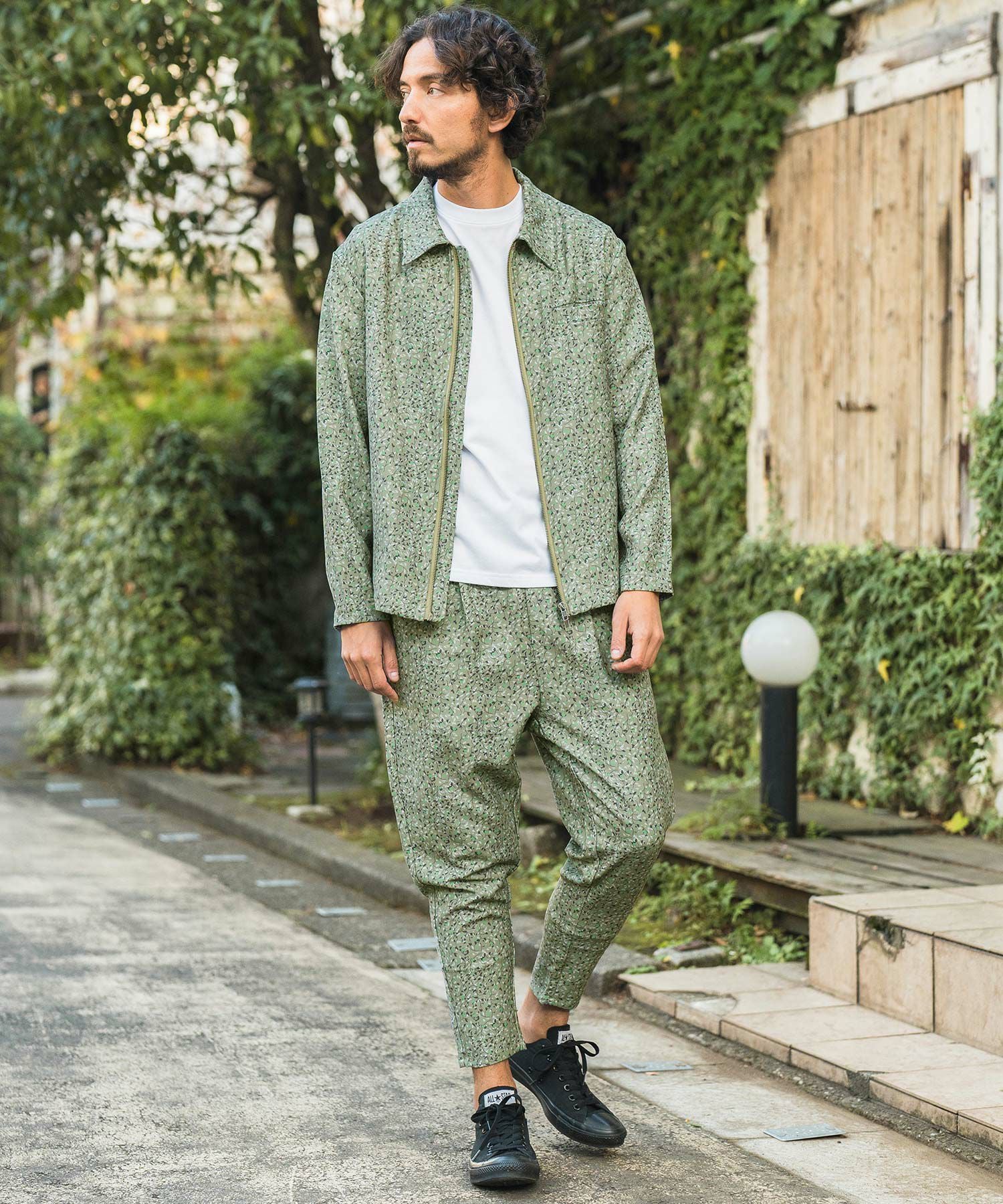 50%OFF【CAMBIO(カンビオ)】orig.小花柄テーパードパンツ(24055CM
