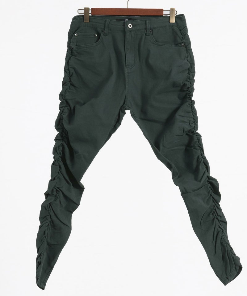 50%OFF【CAMBIO(カンビオ)】Stretch Twill Shirring Design Pants 