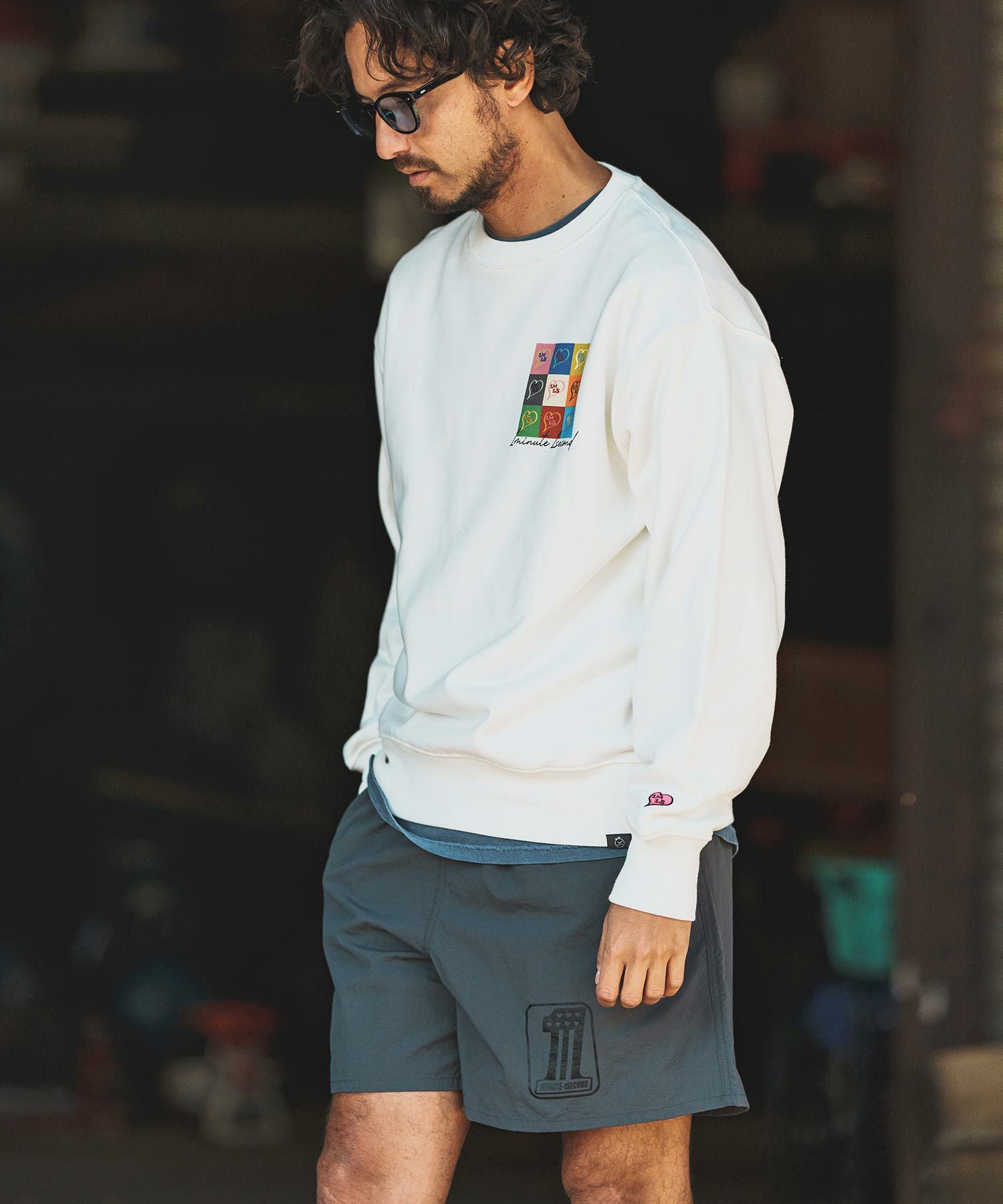 50%OFF【1minute 1second(ワンミニットワンセカンド)】one logo nylon