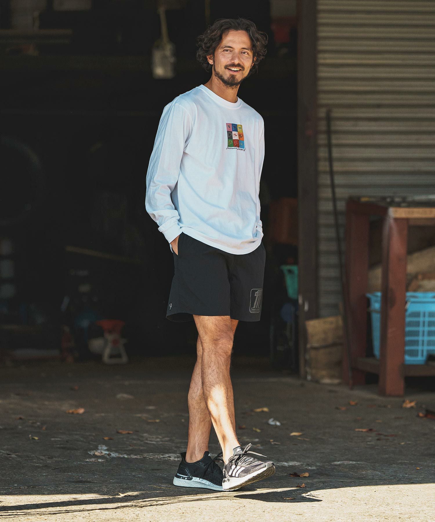 50%OFF【1minute 1second(ワンミニットワンセカンド)】one logo nylon