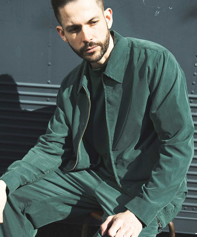70%OFF【MROLIVE(ミスターオリーブ)】T-R POWDER CLOTH - ZIP UP SHIRT