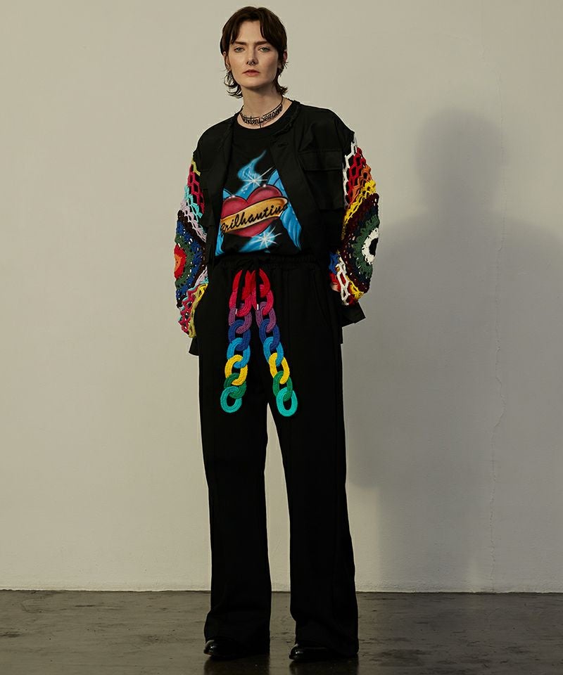 TENDER PERSON(テンダーパーソン)】CROCHE SLEEVE BDU JACKET