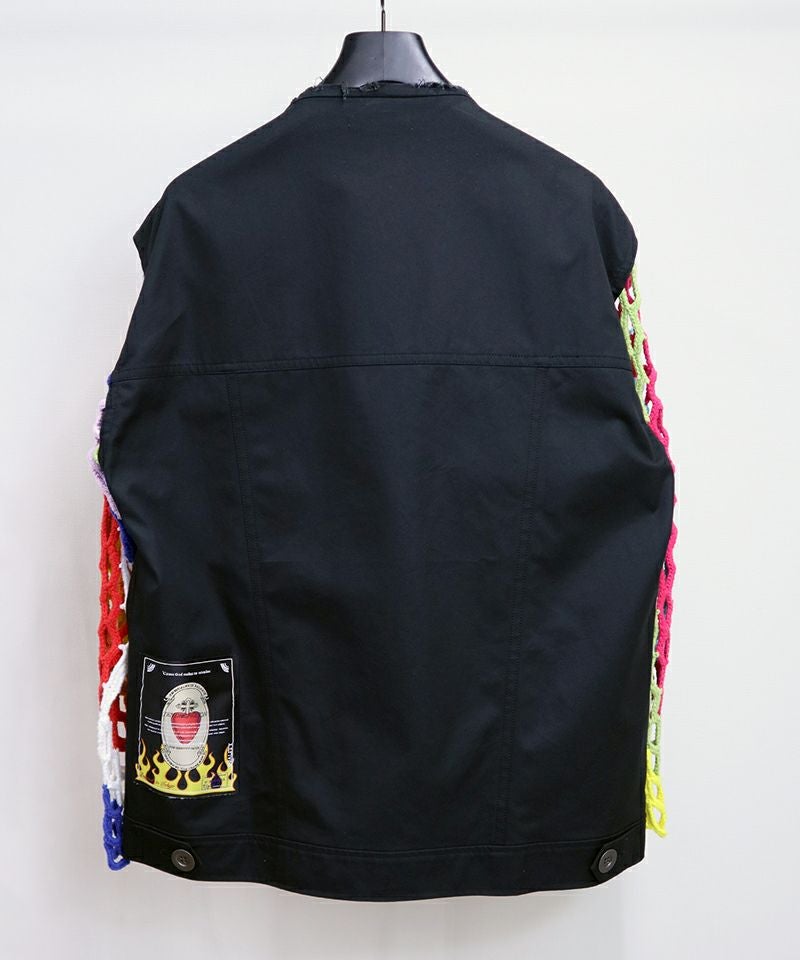 TENDER PERSON(テンダーパーソン)】CROCHE SLEEVE BDU JACKET