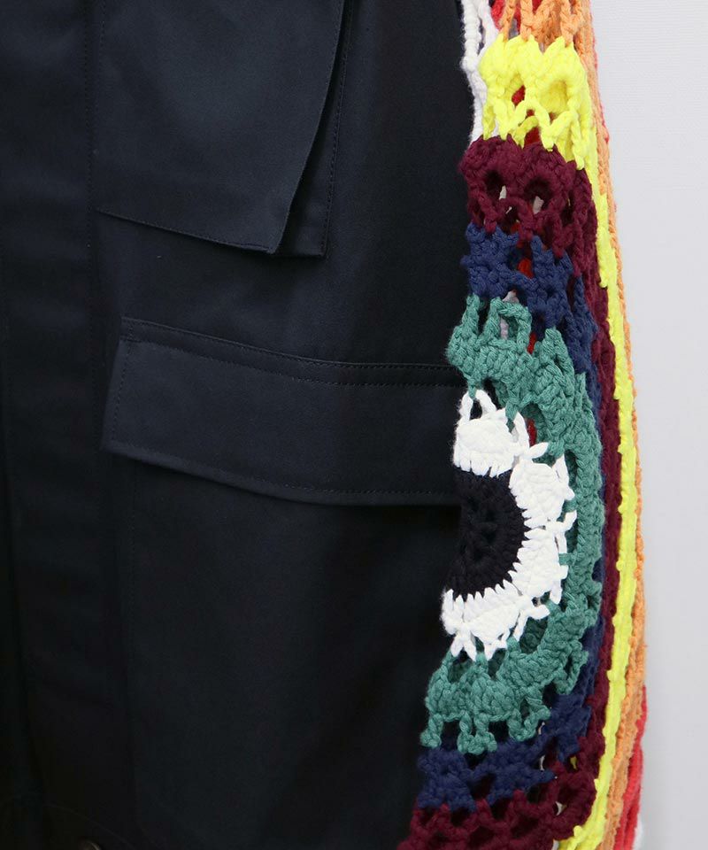 TENDER PERSON(テンダーパーソン)】CROCHE SLEEVE BDU JACKET