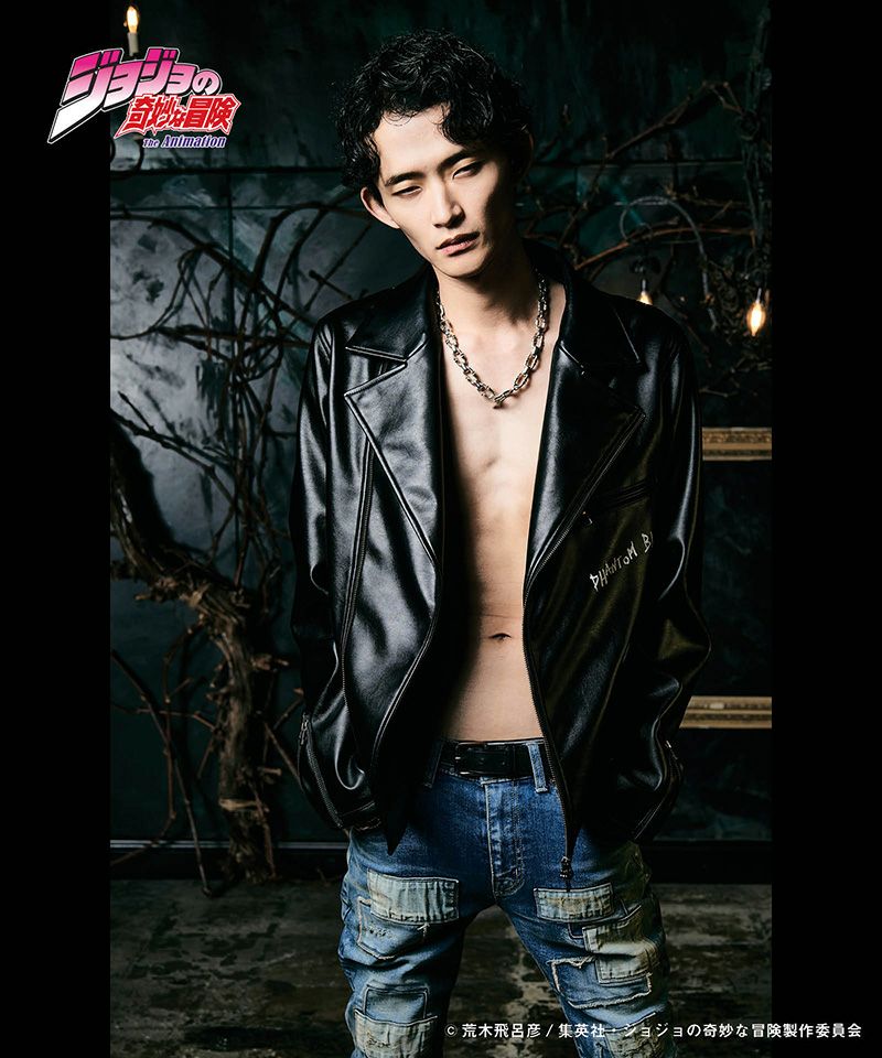 glamb(グラム)】Stone Mask Riders Jacket ライダースジャケット