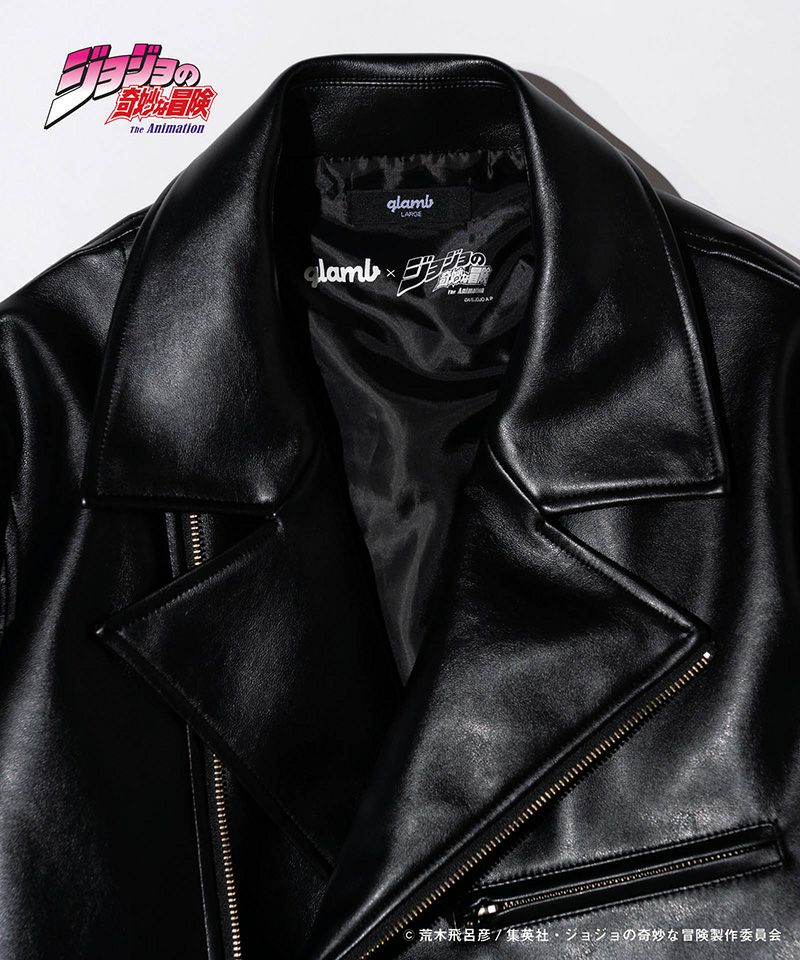 glamb(グラム)】Stone Mask Riders Jacket ライダースジャケット