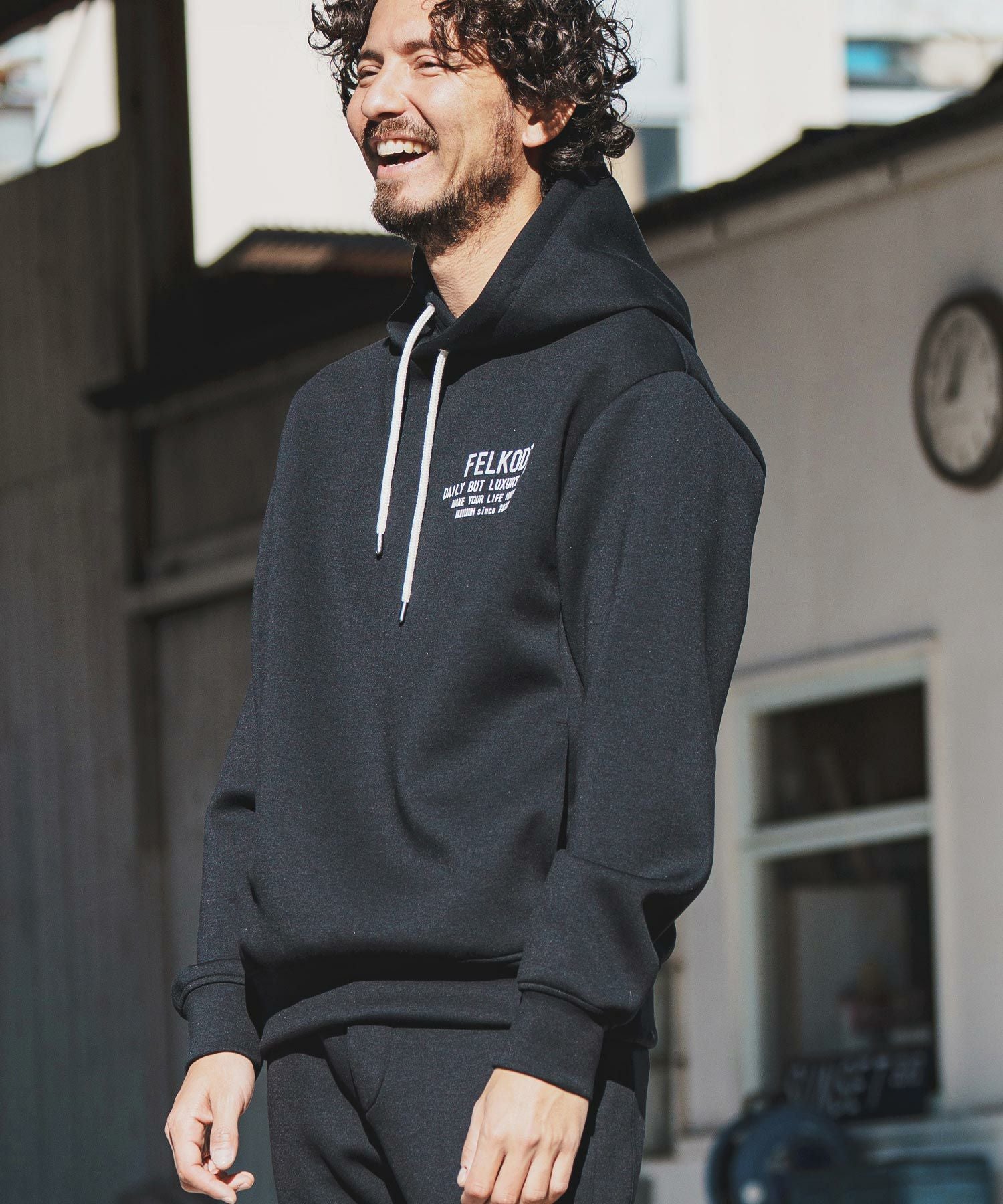 felkod ⭐︎フィルコッド セットアップ パーカー 60%OFF【felkod(フィルコッド)】Cardboard Knit Print Parka パーカー